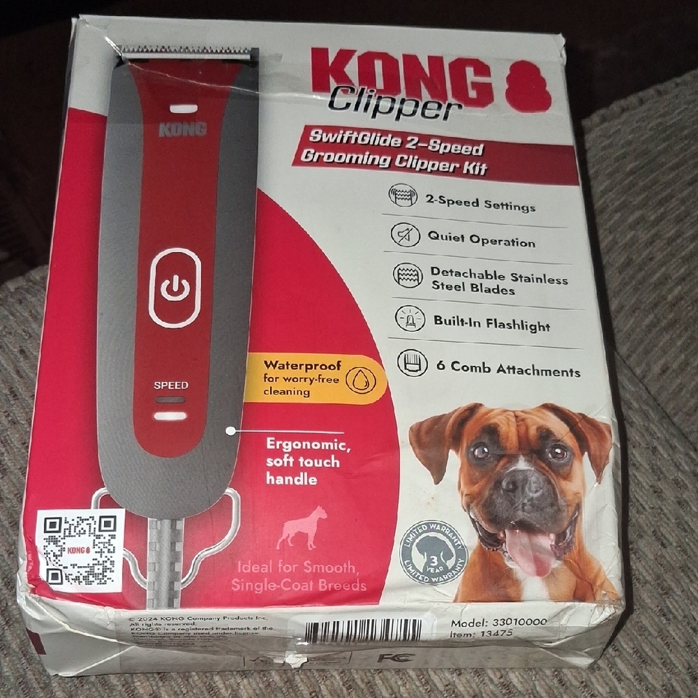 KONG Clipper SwiftBlade Red and Gray